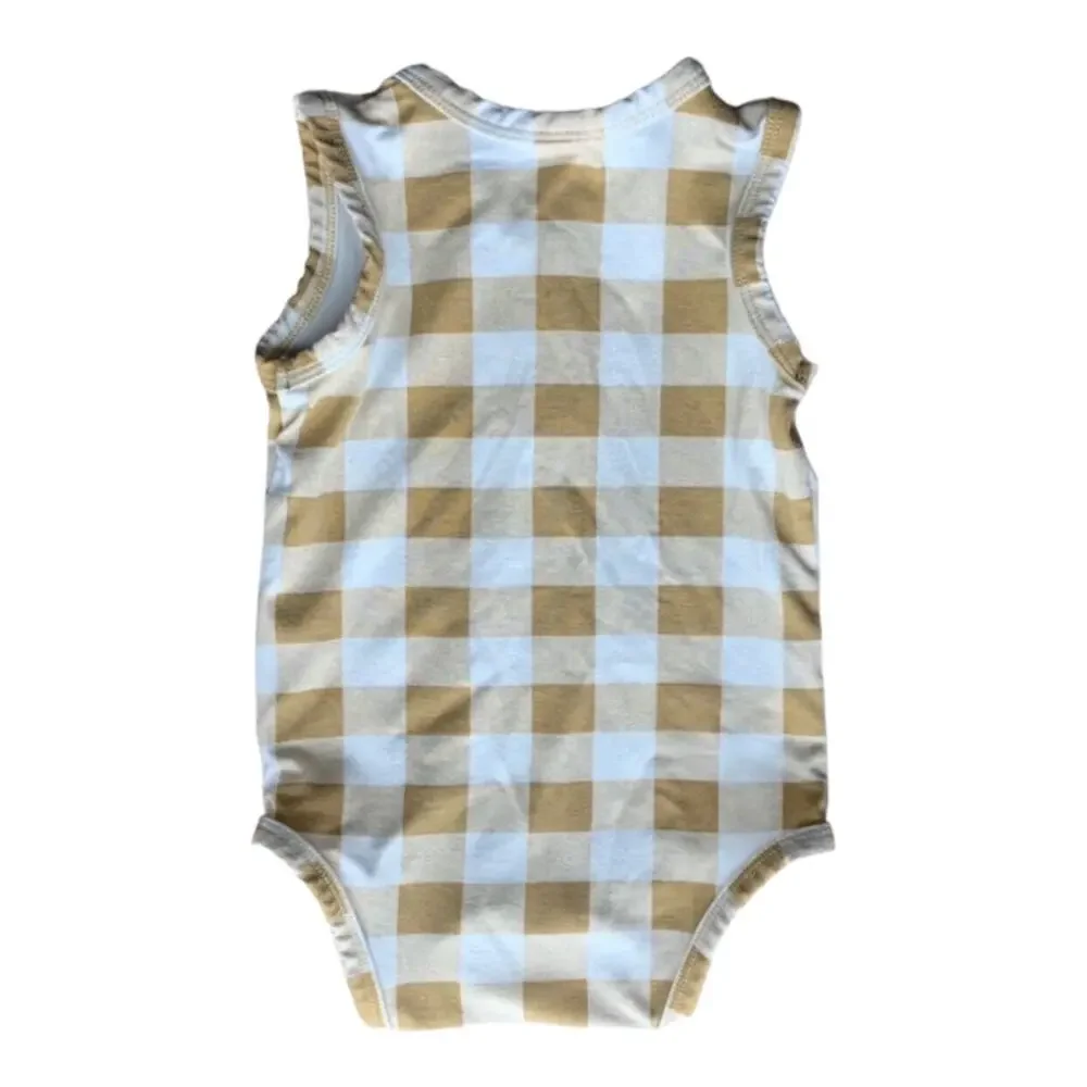 Kate Quinn is Checkered Bodysuit